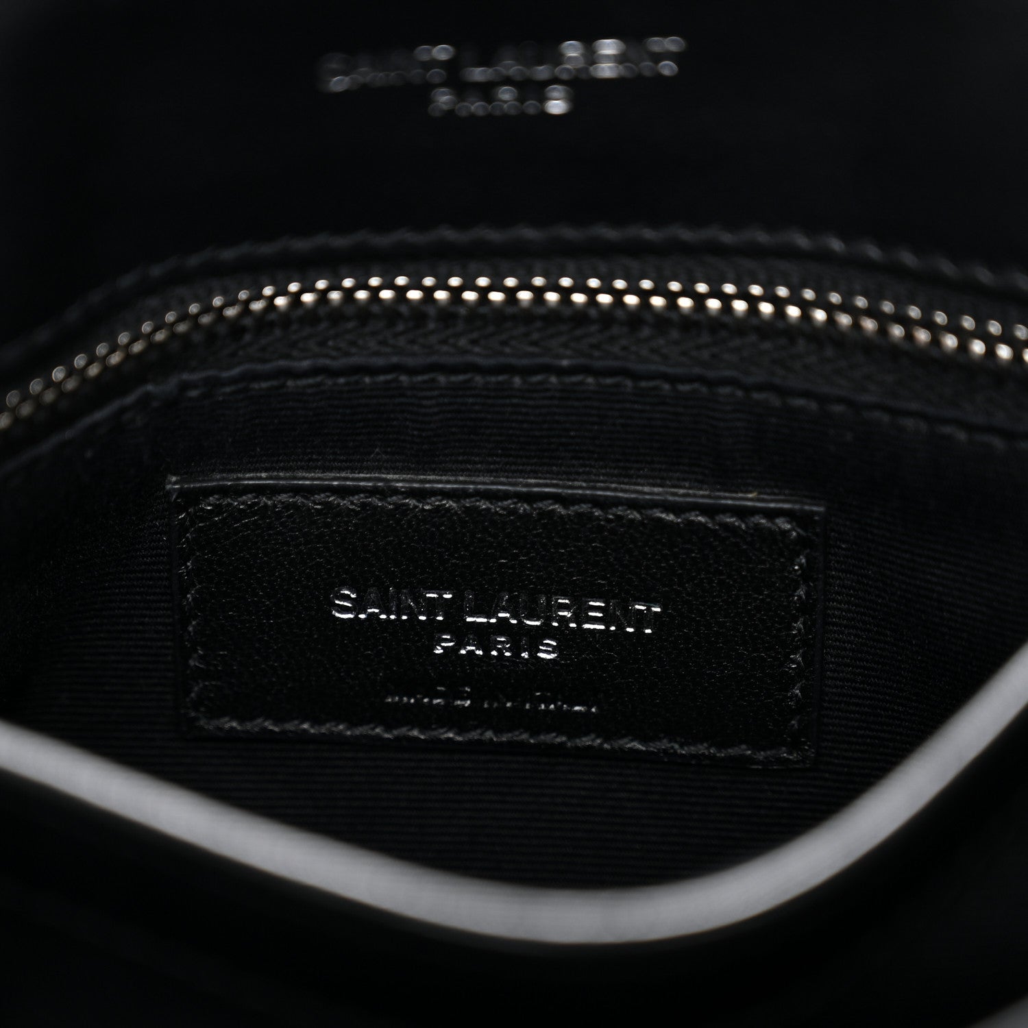 Calfskin Y Quilted Monogram Toy Loulou Crossbody Bag Black