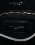 Calfskin Y Quilted Monogram Toy Loulou Crossbody Bag Black