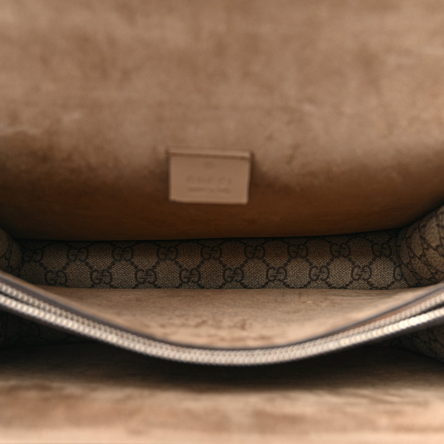 GG Supreme Monogram Medium Dionysus Shoulder Bag Taupe