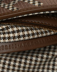 Wool Vitello King Houndstooth FF Embroidered Baguette Beige Moro