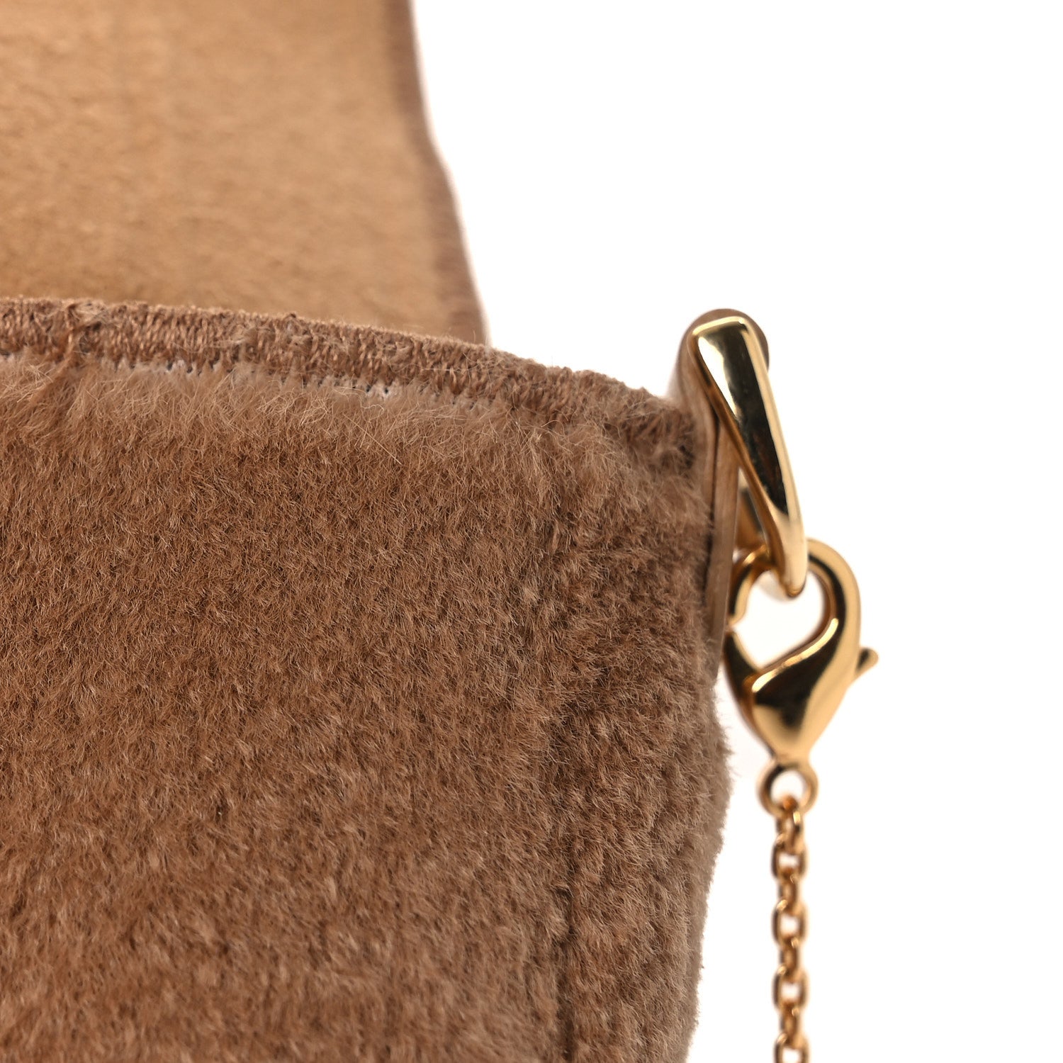 Mink Shiny Nappa Nano Baguette Charm Naturale Oro Soft