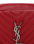 Calfskin Matelasse Monogram Lou Camera Bag Rouge Eros