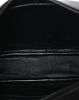 Calfskin Matelasse Monochrome Monogram Mini Lou Camera Bag Black