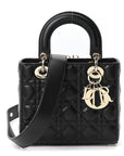 Lambskin Cannage Small My ABCD1OR Lady D1OR Black
