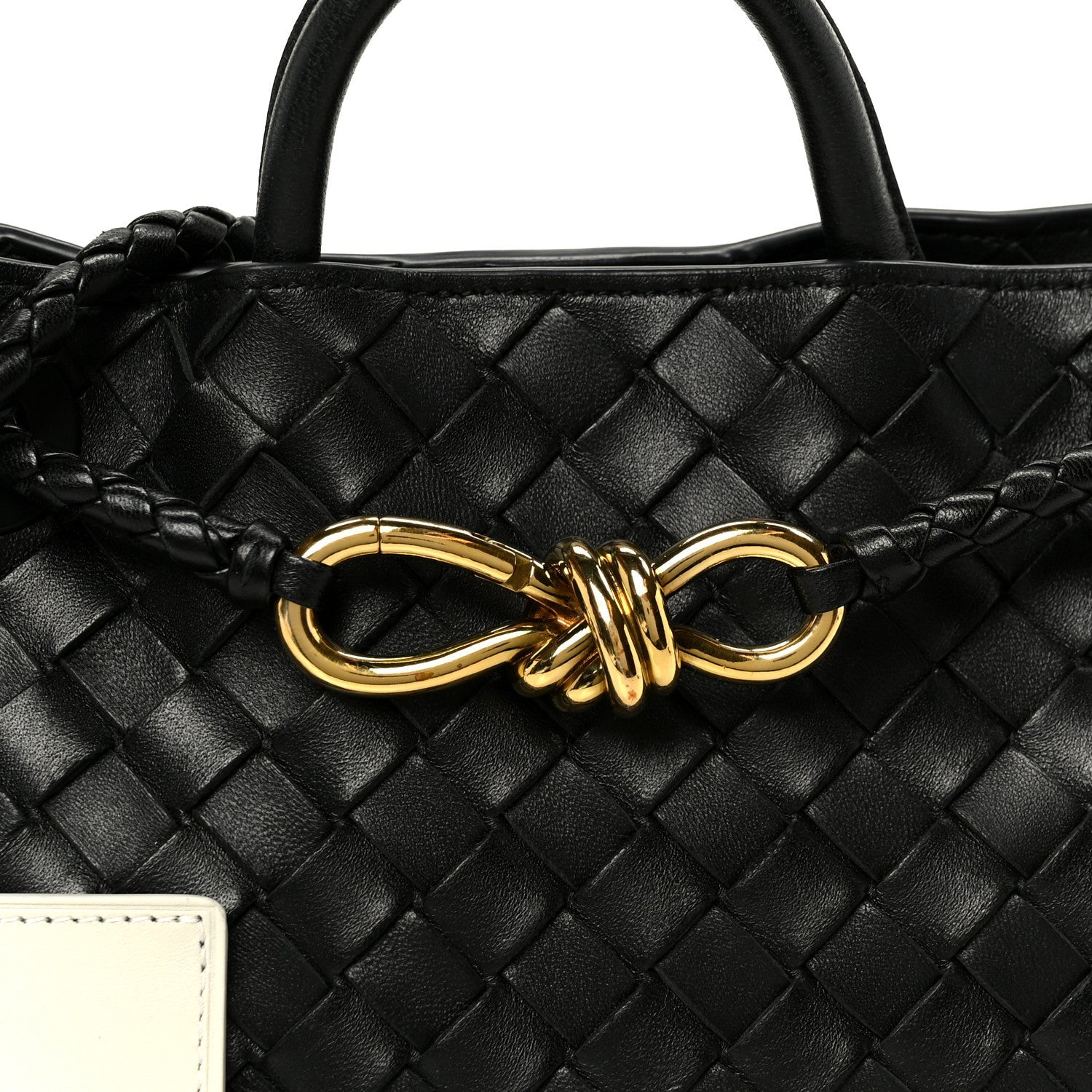 Nappa Intrecciato Small Andiamo Shoulder Bag Black