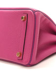 Togo Horseshoe Birkin 25 Rose Pourpre Cassis