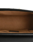 GG Supreme Monogram Calfskin Small Padlock Shoulder Bag Beige Black Cuir