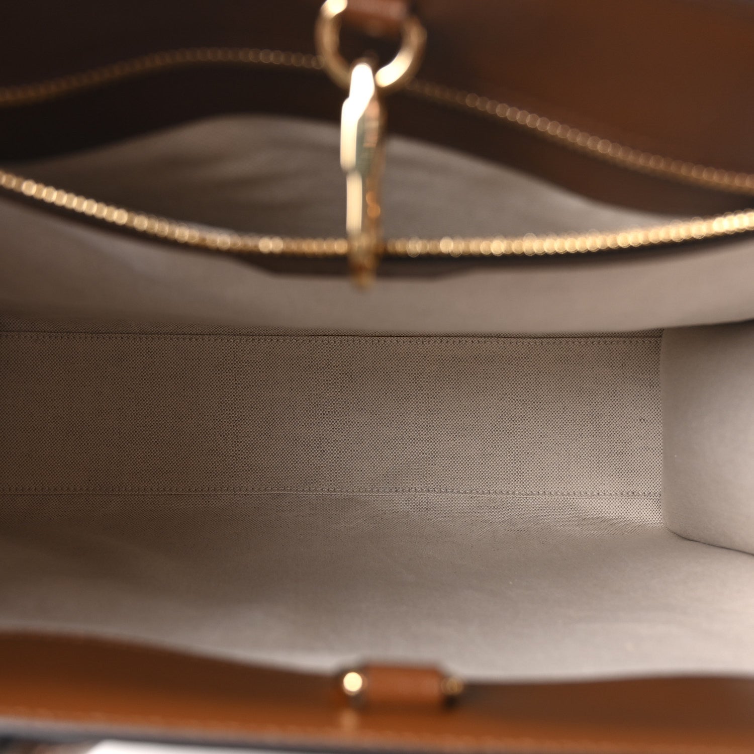 GG Supreme Monogram Textured Dollar Calfskin Medium Retro Interlocking G Vertical Tote Bag Beige Ebony Brown Sugar
