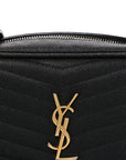 Grain De Poudre Matelasse Monogram Mini Lou Camera Bag Black