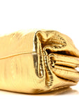 Metallic Bark Calfskin The Mini Pouch Gold