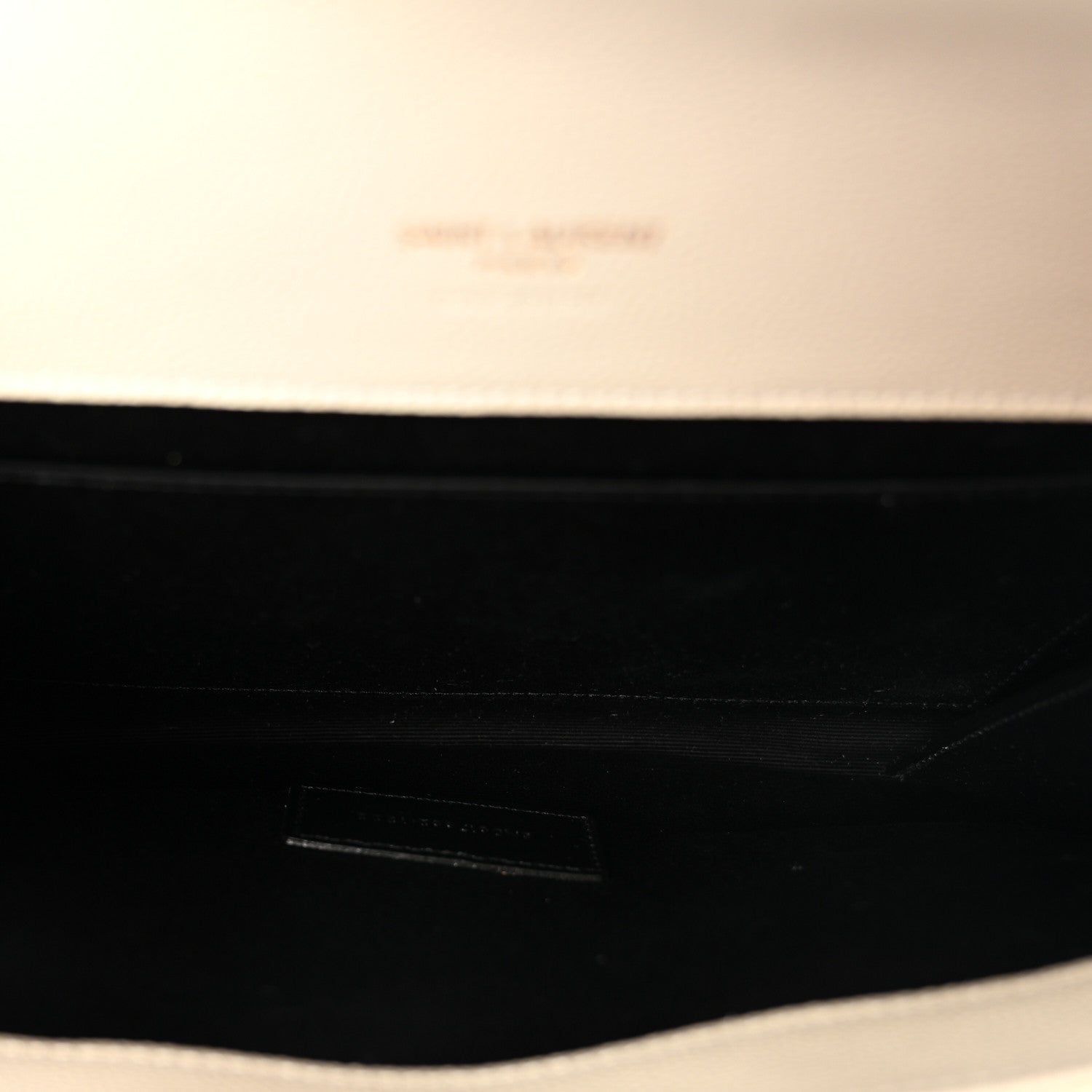 Grain De Poudre Matelasse Chevron Monogram Envelope Clutch Blanc Vintage