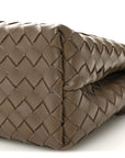 Nappa Intrecciato Medium Andiamo Shoulder Bag Taupe Grey