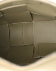 Lambskin Maxi Intrecciato Cassette Camera Bag Travertine
