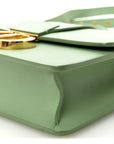 Smooth Calfskin 30 Montaigne Flap Bag Mint Green