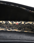 Caviar Quilted Striated CC Wallet On Chain WOC Black