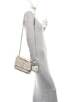 Crinkled Calfskin Matelasse Monogram Baby Niki Chain Satchel Crema Soft