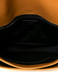 Suede Monogram Medium Niki Chain Satchel Cheddar