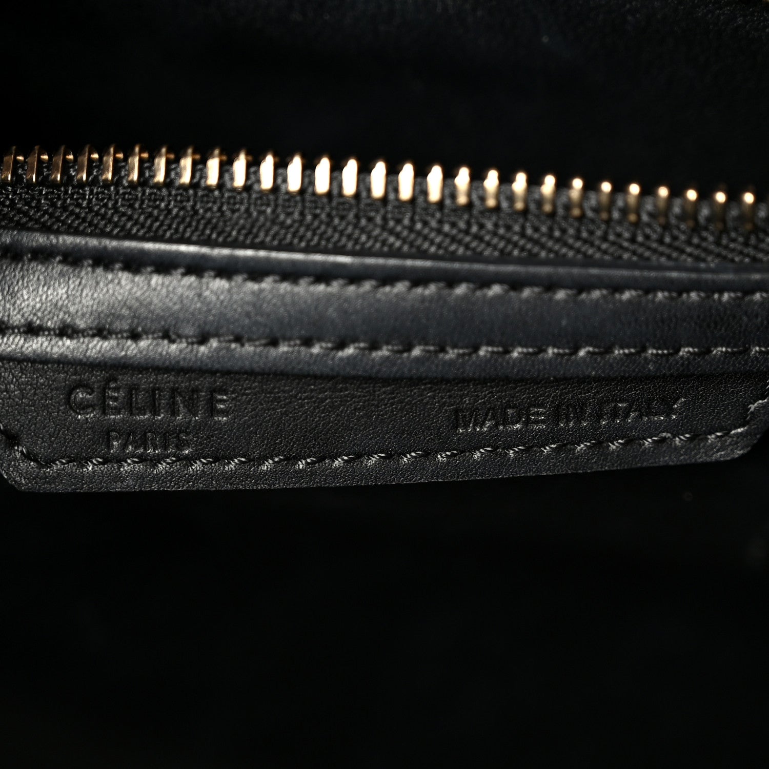 Smooth Calfskin Micro Luggage Black