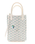 Goyardine Poitiers Claire Voie Tote White Opaline