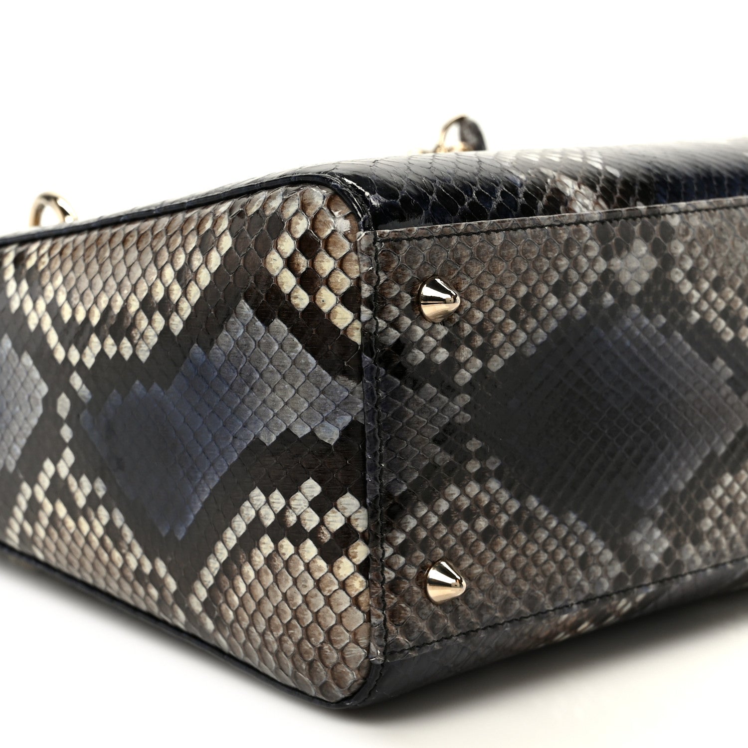 Snakeskin Small Lady D1OR Bleu Multicolor