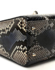 Snakeskin Small Lady D1OR Bleu Multicolor