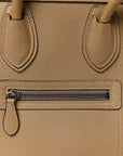 Drummed Calfskin Micro Luggage Dune