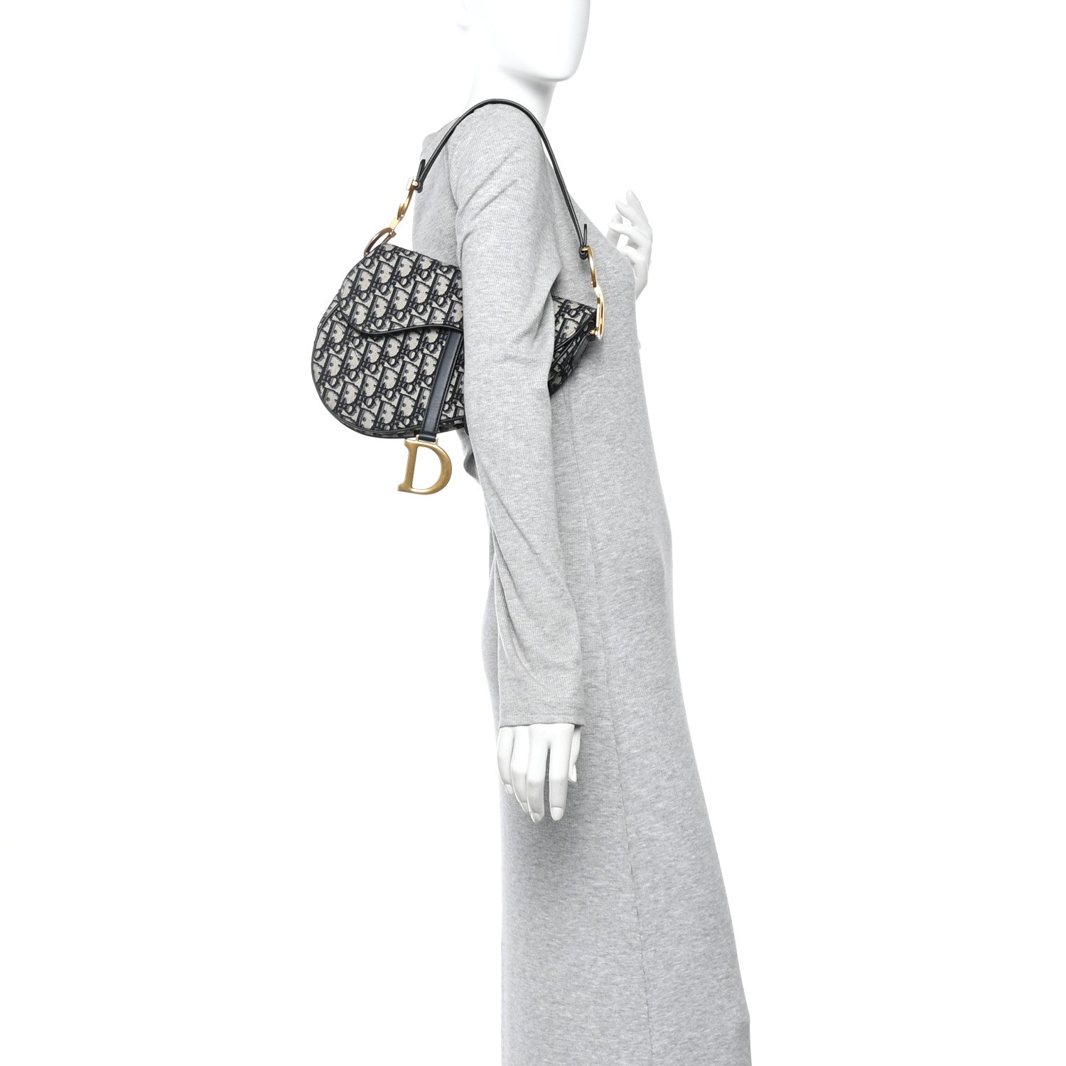 Oblique Saddle Bag Blue