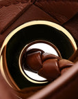 Nappa Intrecciato Small Andiamo Shoulder Bag Sapele