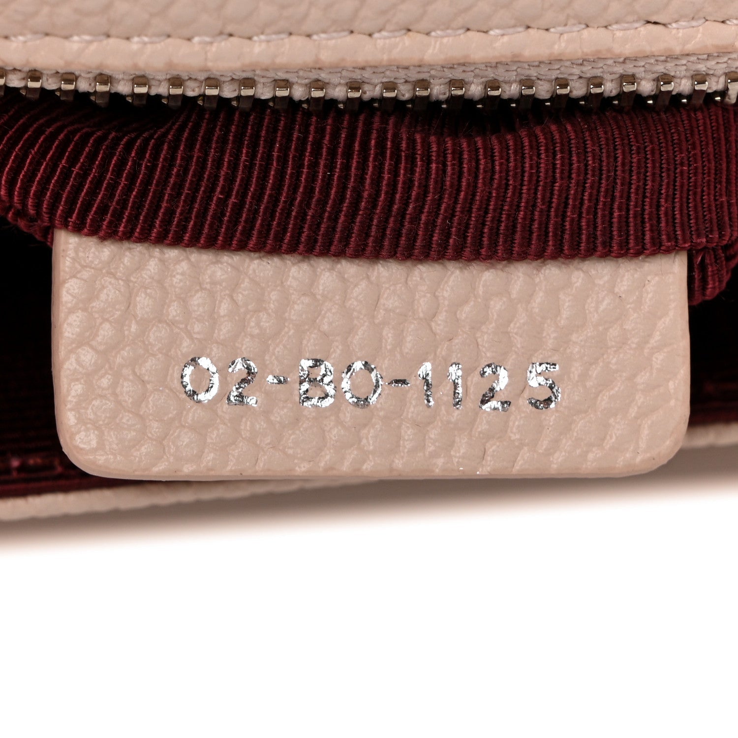 Grained Calfskin Medium D1ORama Flap Bag Nude
