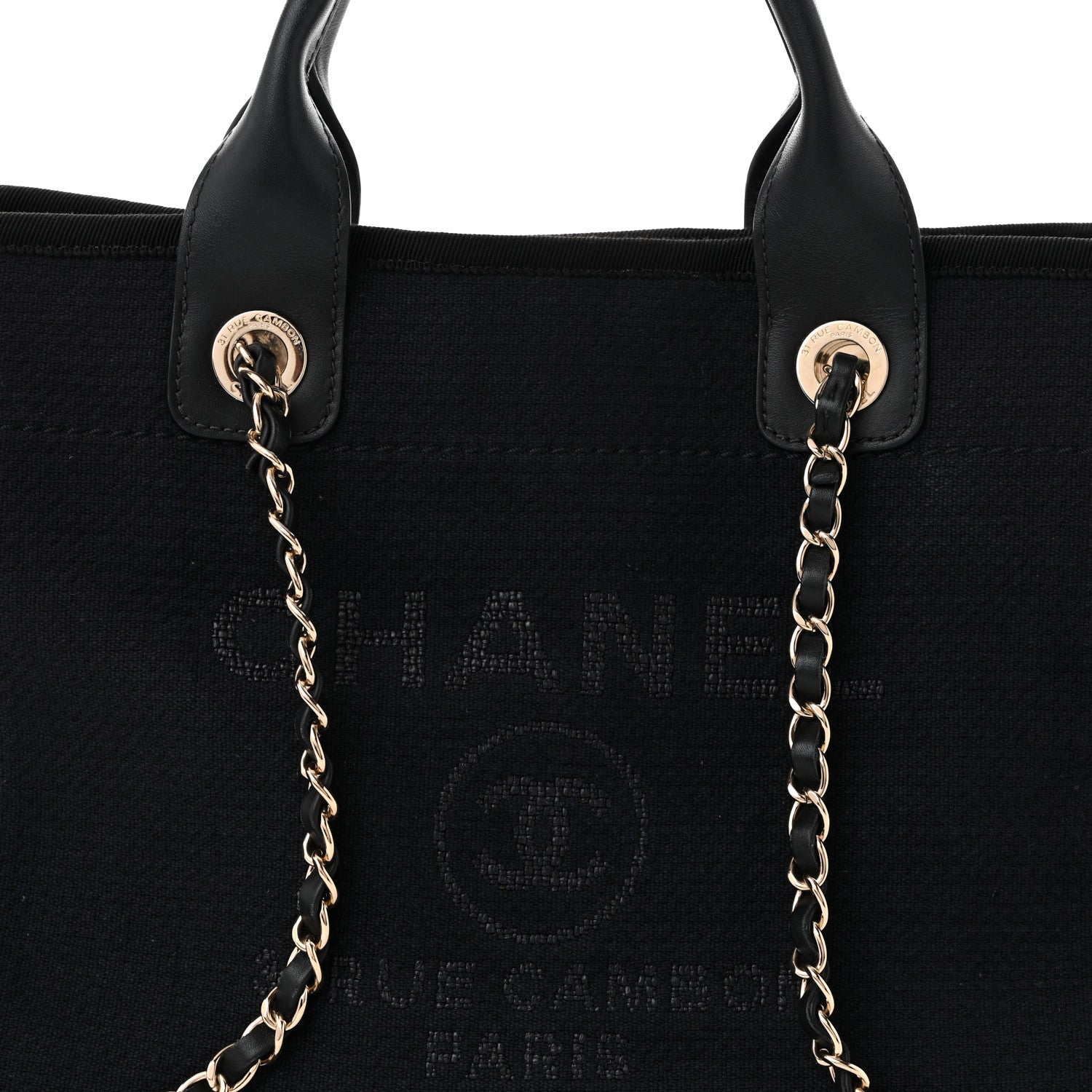 Mixed Fibers Small Deauville Tote Black