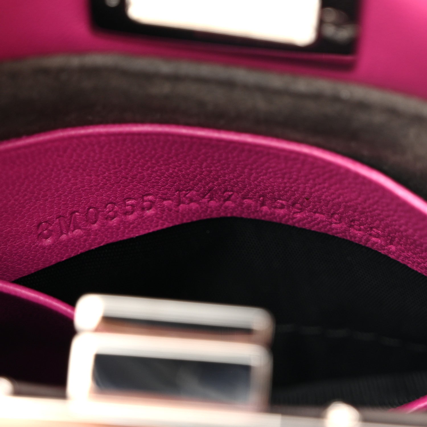 Nappa Micro Peekaboo Iconic Satchel Magenta