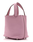Taurillon Clemence Picotin Lock 18 PM Mauve Sylvestre