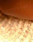 Raffia Calfskin Le 5 A 7 Small Hobo Natural Brick