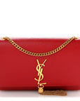 Grain De Poudre Medium Classic Monogram Kate Tassel Satchel Rouge Eros