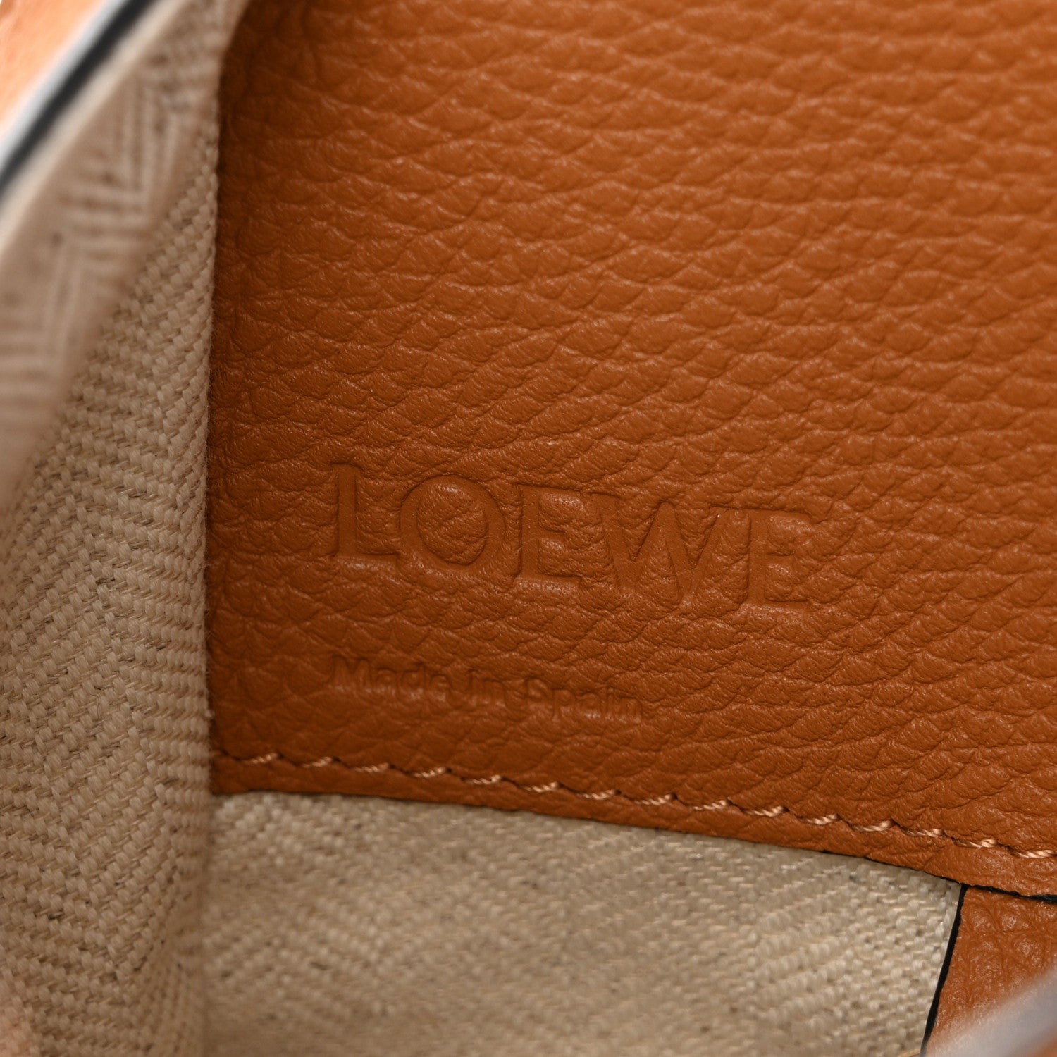 Grained Calfskin Mini Hammock Shoulder Bag Light Caramel
