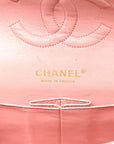 Caviar Quilted Medium Double Flap Light Pink