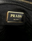 Saffiano Lux Small Galleria Double Zip Tote Black