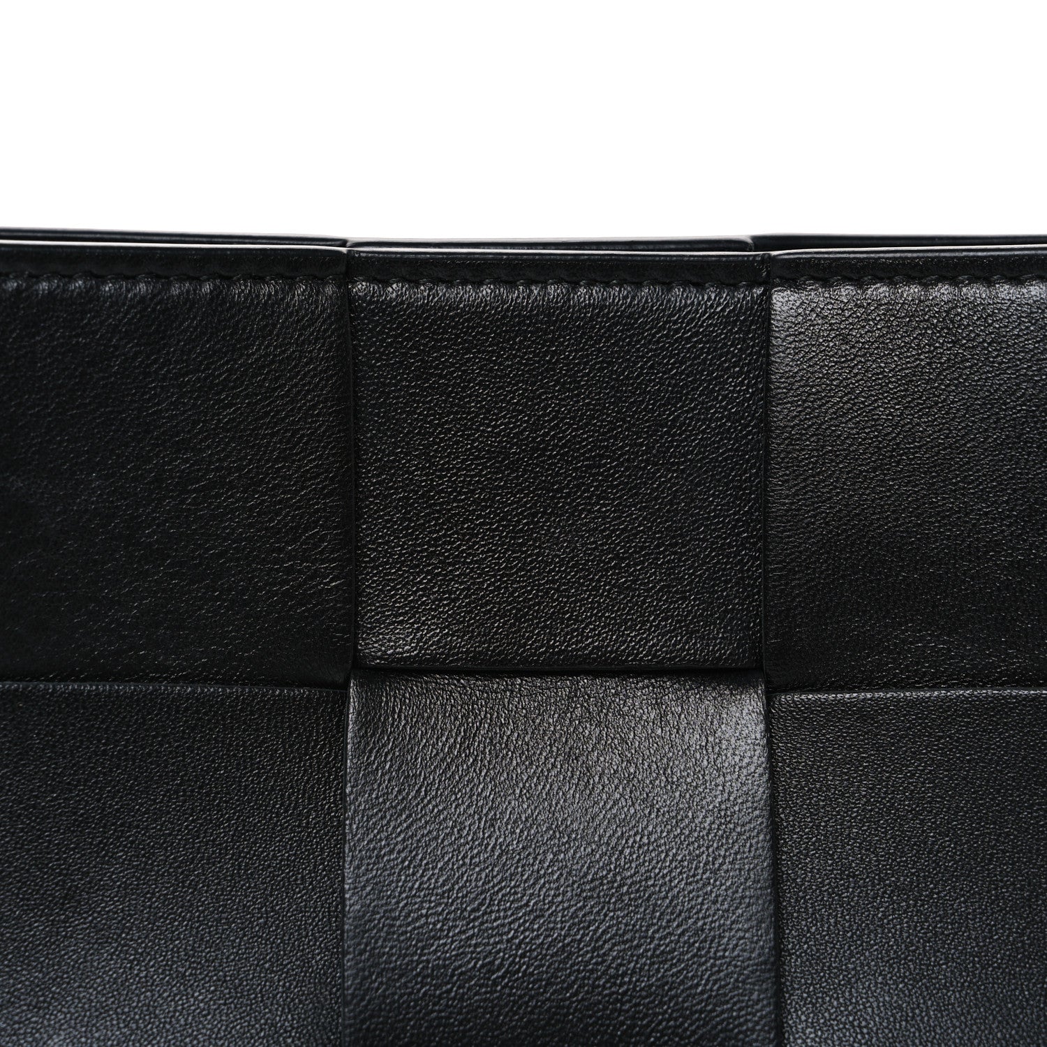 Calfskin Maxi Intrecciato Cassette Pouch On Strap Black