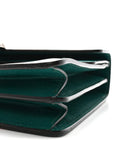 Calfskin Blooms Print Medium Dionysus Shoulder Bag Bright Emerald Multicolor