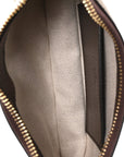 GG Supreme Monogram Textured Dollar Calfskin Mini Ophidia Chain Bag Beige Ebony