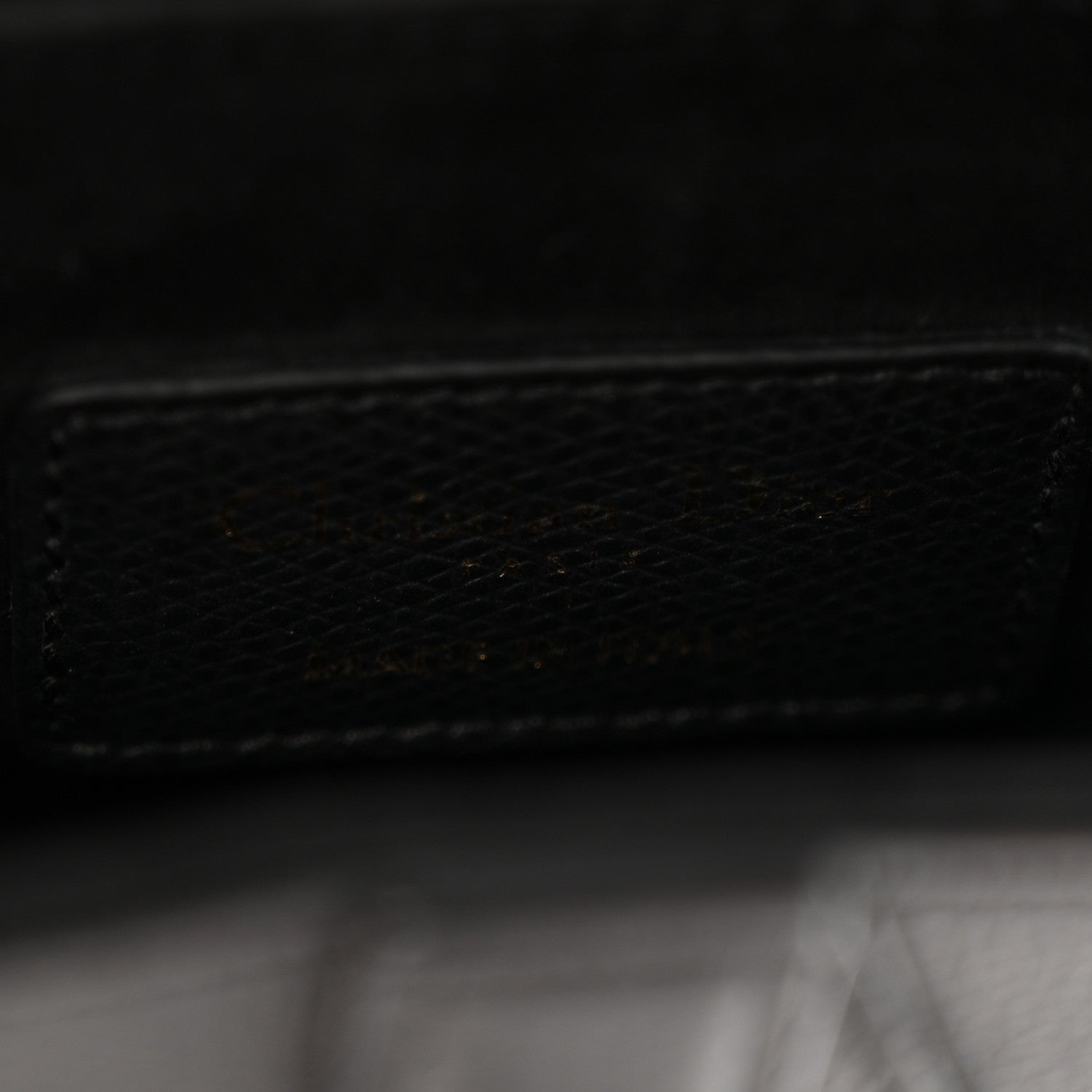 Grained Calfskin Mini Saddle Bag Black