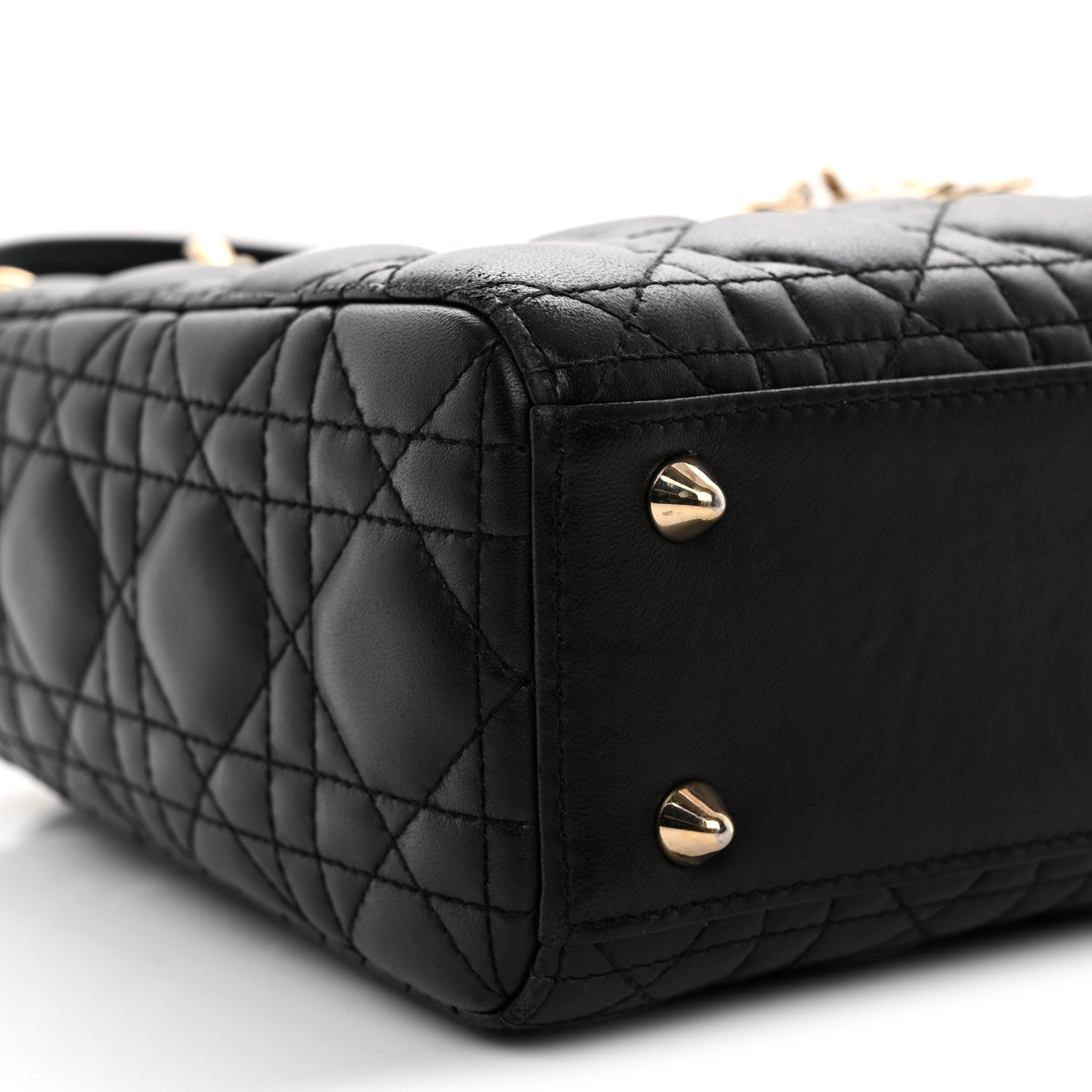 Lambskin Cannage Small My ABCD1OR Lady D1OR Black