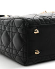 Lambskin Cannage Small My ABCD1OR Lady D1OR Black