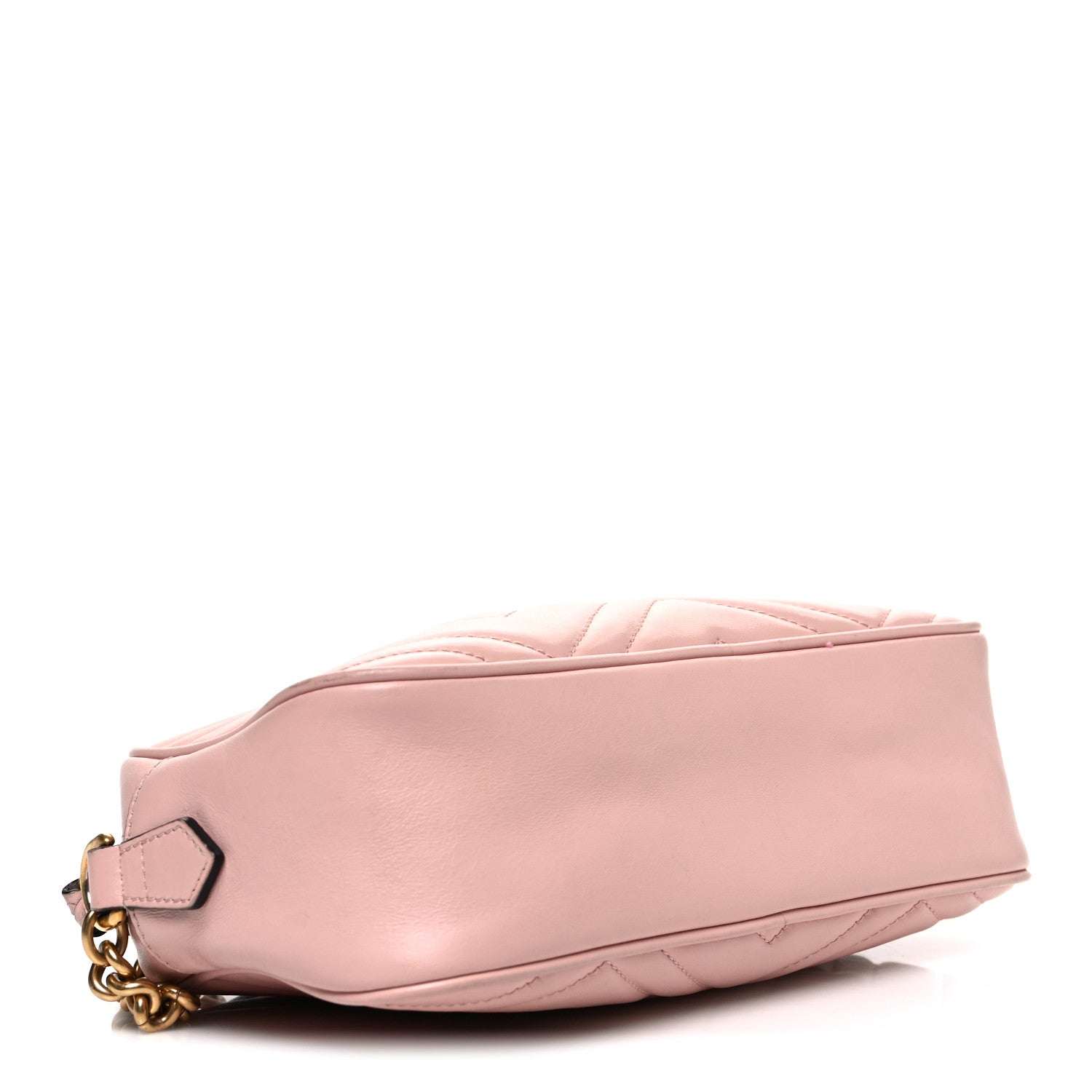 Calfskin Matelasse Small GG Marmont Chain Shoulder Bag Perfect Pink