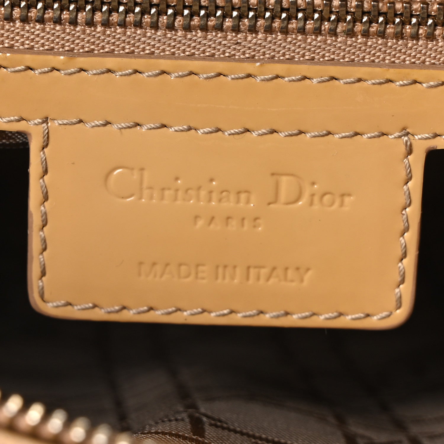 Patent Cannage Large Lady D1OR Beige