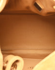 Suede Quilted Small CHNL 25 Handbag Beige