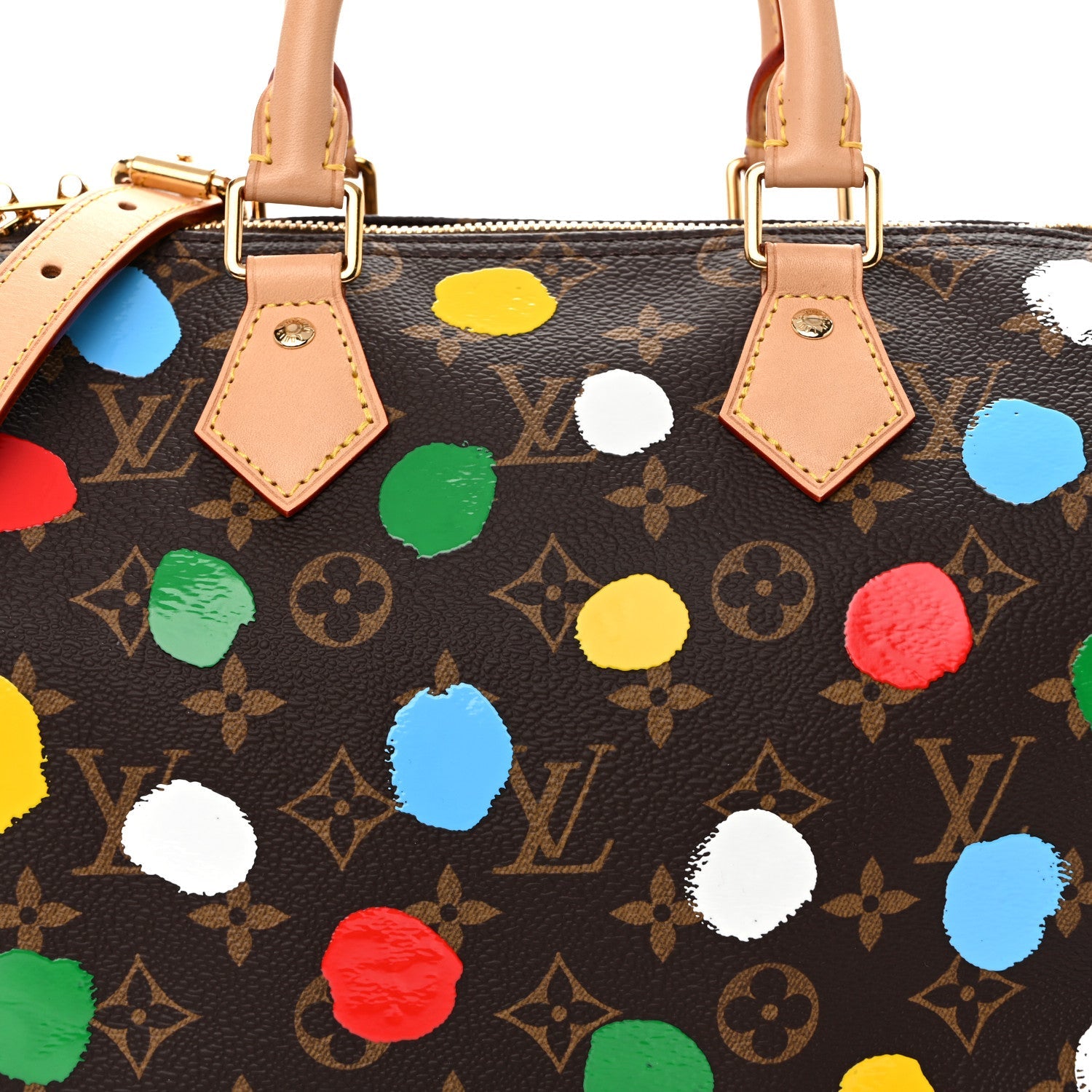 LV X YK Monogram Speedy Bandouliere 25 Multicolor