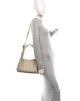 Nappa Intrecciato Medium Parachute Shoulder Bag Tufo