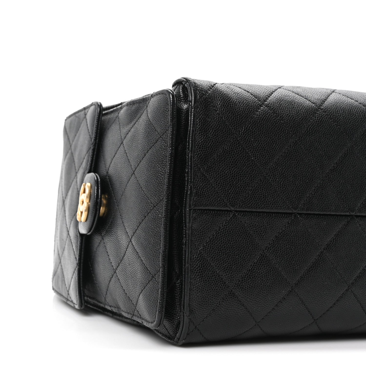 Caviar Quilted Medium CHNL 25 Handbag Black