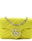 Lambskin Matelasse Mini GG Marmont Shoulder Bag Firefly